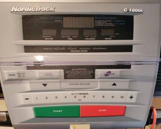 Closeup of treadmill