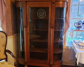 Nice beveled glass curio cabinet