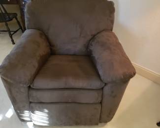 Taupe recliner