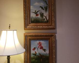 Hummingbird paintings