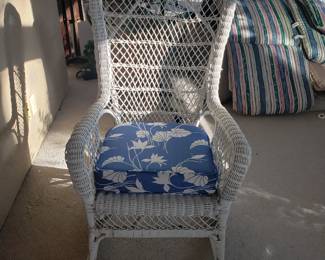 Wicker rocker
