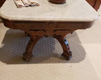 Small marble top coffee table