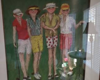 Ladies golf print