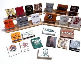 Matchbooks from some iconic restaurants