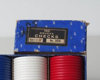 Vintage Drueke poker chips