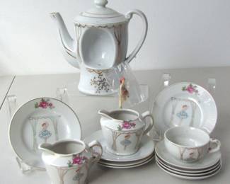 Child's ballernia tea set