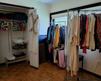 LADIES CLOTHING. SOME LINENS AND FABRIC ART