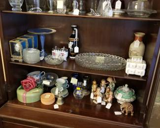Hutch full of collectibles