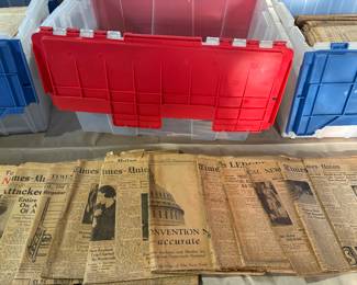 1930's collectible newspapers