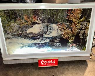 Coors lighted sign