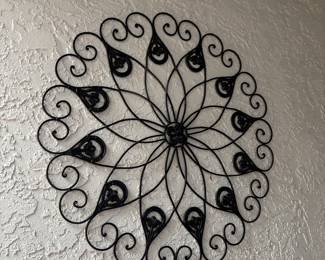 Black iron wall art Mandala
