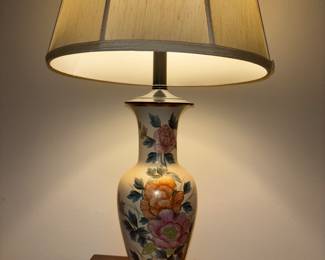 Lots of Asian lamps and accessory furniture 