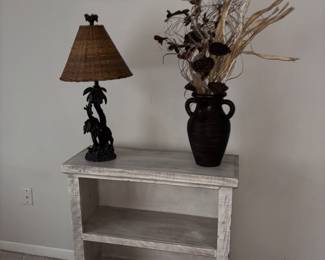 Light, gray, distressed, small shelf