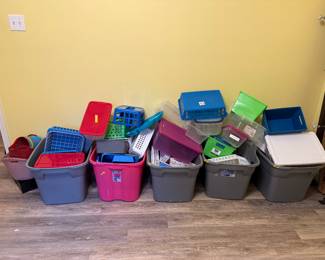 Storage bins galore! 