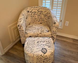 Chair & ottoman 