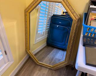 Gold framed mirror 