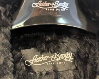 Fletcher-Bensky Black ranch mink fur vest.