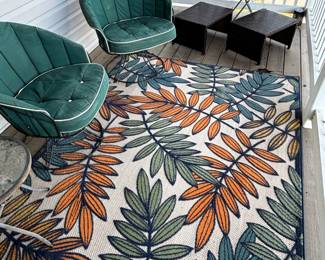 Safavieh Florida Shag outdoor rug.  6' x 4'