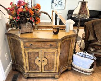 BUY IT NOW! $250.00.  Four door wood cabinet w/drawer.  51 1/2" W x 19" D x 35" H.