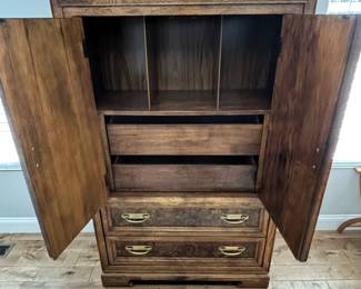 BUY IT NOW!  $175.00. Armoire (with matching dresser and nightstand. 38" W x 18" D x 60" H.