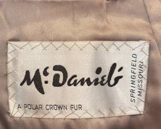 BUY IT NOW!  $200.00. McDaniel's mink fur capelet.