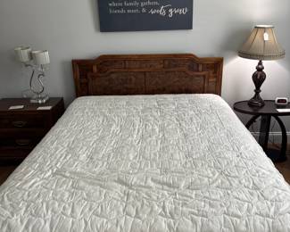 BUY IT NOW! $295.00. Queen size bed, headboard and queen size Sleeptronic  Chiro Collection "Angels Dream"  mattress. (Has matching dresser, Armoire and nightstand. Headboard: 60"W x 40" H. Mattress: 60" W x 80" L.
