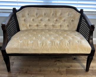 BUY IT NOW!  $100.00. Upholstered Settee.                     44" W x 23" D x 29" H.
