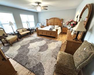 Second bedroom with furnishings and decor.
