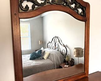 BUY IT NOW! $295.00.  Webb Dresser w/mirror.              64" W x 18" D x 40" H.         Mirror: 40" W x 47" H.