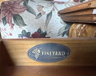 BUY IT NOW! $200.00. Vineyard Oak pair of end tables.  26" W x 28" D x 26" H.