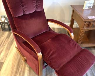 BUY IT NOW! $150.00. La-Z-Boy Maroon Polyester Fiber Recliner. 27" W x 28" D x 40" H.