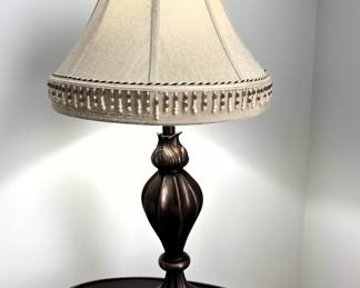 Lovely fringed lamp.