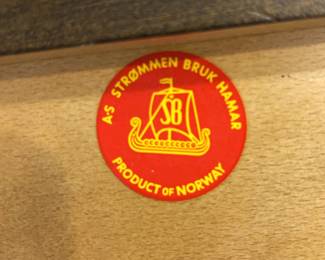 BUY IT NOW! $125.00. Vintage MCM  Strommen Bruk Hamar product of Norway sewing storage cabinet. Contents full of sewing supplies.  