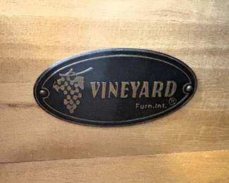 BUY IT NOW! $275.00. Vineyard oak dresser w/mirror.  Dresser: 64" W x 18" D x 34" H. Mirror: 44" W x 44" H.