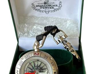 National Geographic Pewter Compass 