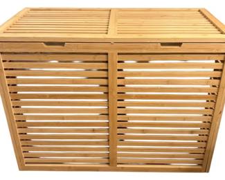 NEVER USED Bamboo Laundry Hamper 