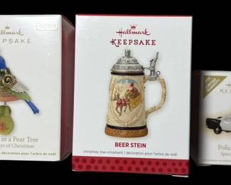 3 Hallmark Collectible Ornaments 