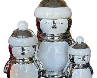 Vintage Penguin Canisters 