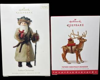 Hallmark Father Christmas and Reindeer 