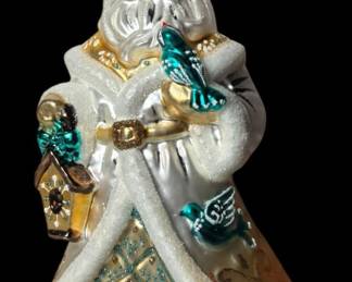Hallmark Blown Glass Winter Santa 