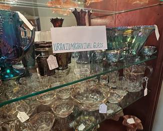 Check out our uranium carnival glass collection. All is price to sell. 