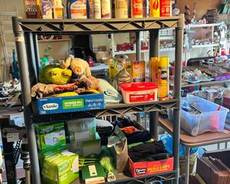 various cleaners, Swiffer products, dog clothing and more