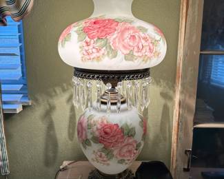hand painted hurrican lamp