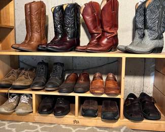 cowboy boots, shoes, etc. 