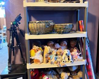 stuffed animals and decor