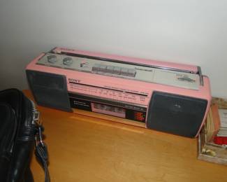 Pink Sony boombox