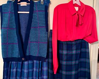 Some of the Vintage Pendleton Wool Skirts, Sweaters, Jackets