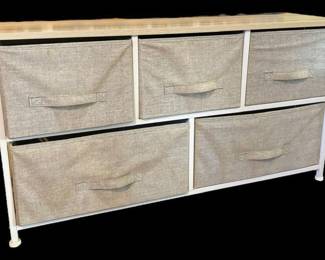Zimtown Fabric Drawer Dresser 