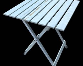 Folding Aluminum Square Patio Table 