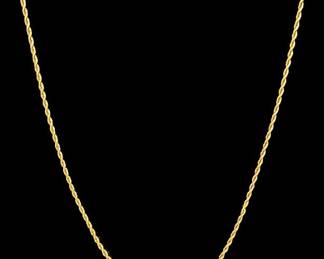 10k Gold Rope Necklace 